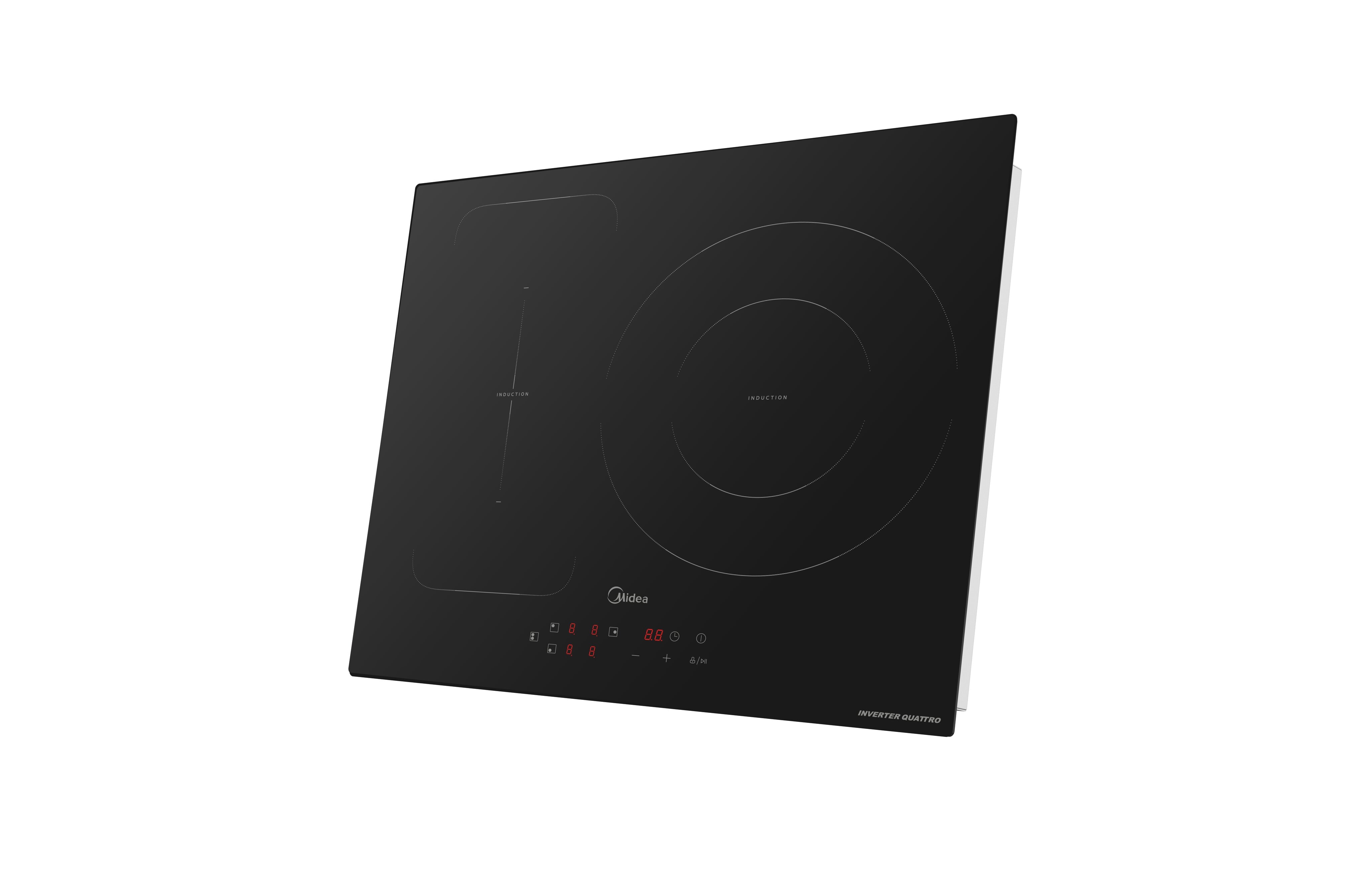 Placa de Indução Midea MIH740T463K0 de 3 Zonas, Zona Gigante e de 59 cm - Preto Vidro preto-4