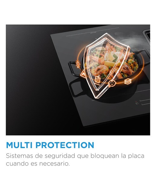 Placa de Indução Midea MIH740T463K0 de 3 Zonas, Zona Gigante e de 59 cm - Preto Vidro preto-6