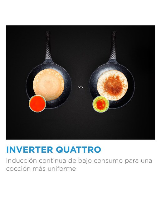 Placa inducción Midea con 3 zonas de cocción, Zona Gigante - MIH740T279K0 Cristal negro-9
