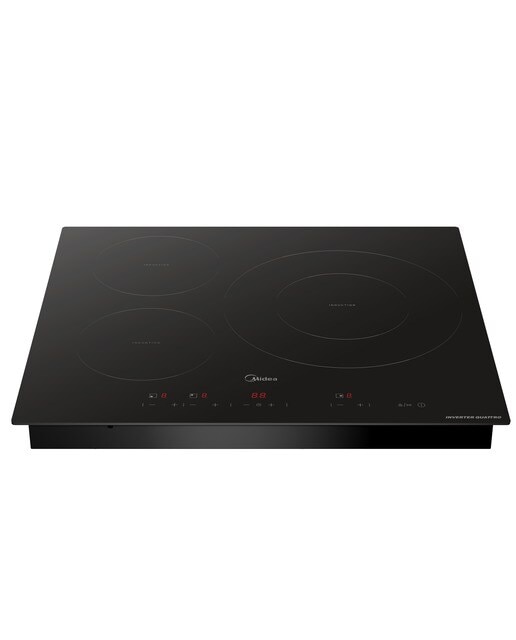 Placa de Indução Midea MIH740T467K0 de 3 Zonas e de 59 cm - Preto Vidro preto-4