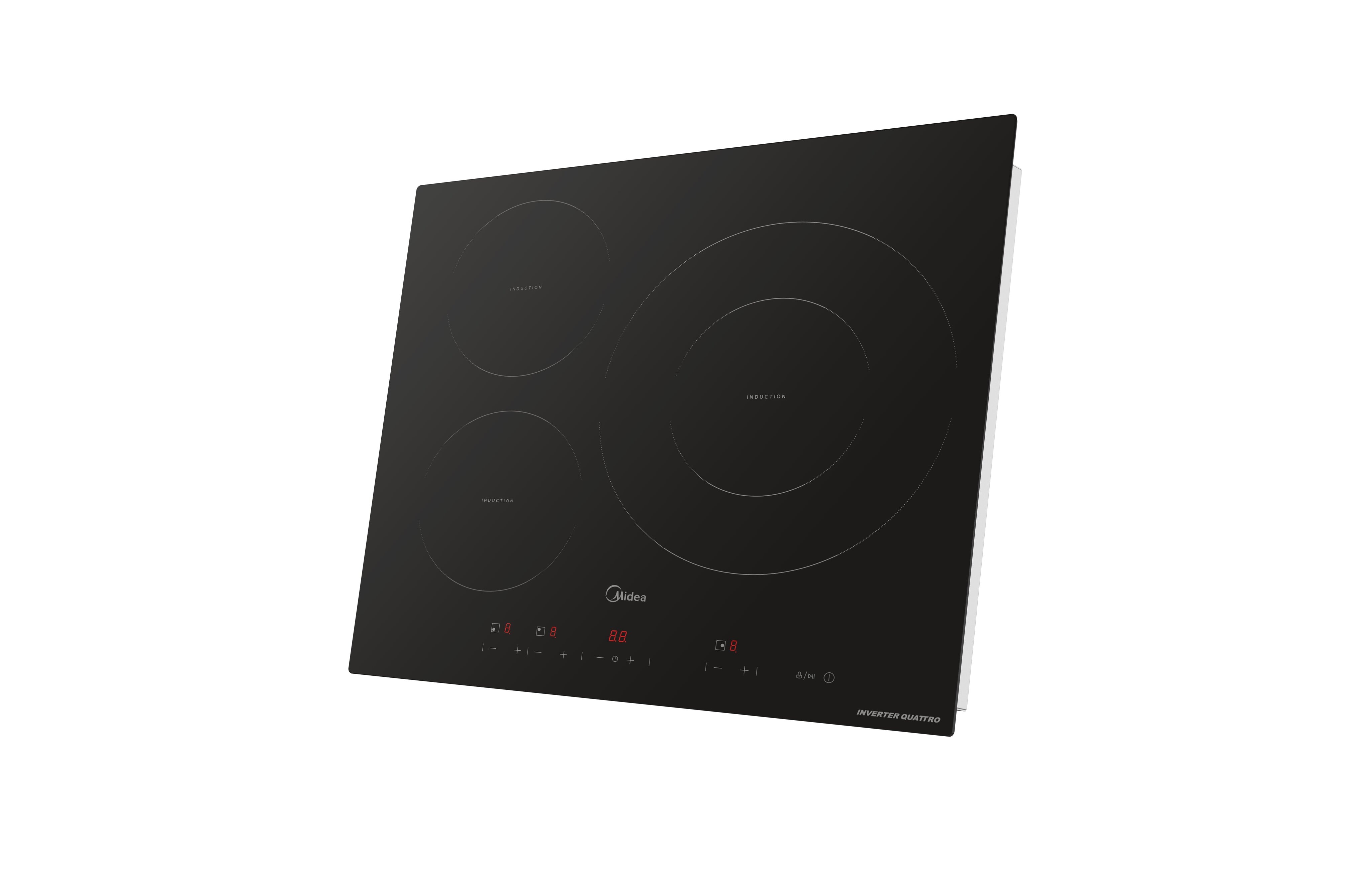 Placa de Indução Midea MIH740T467K0 de 3 Zonas e de 59 cm - Preto Vidro preto-5