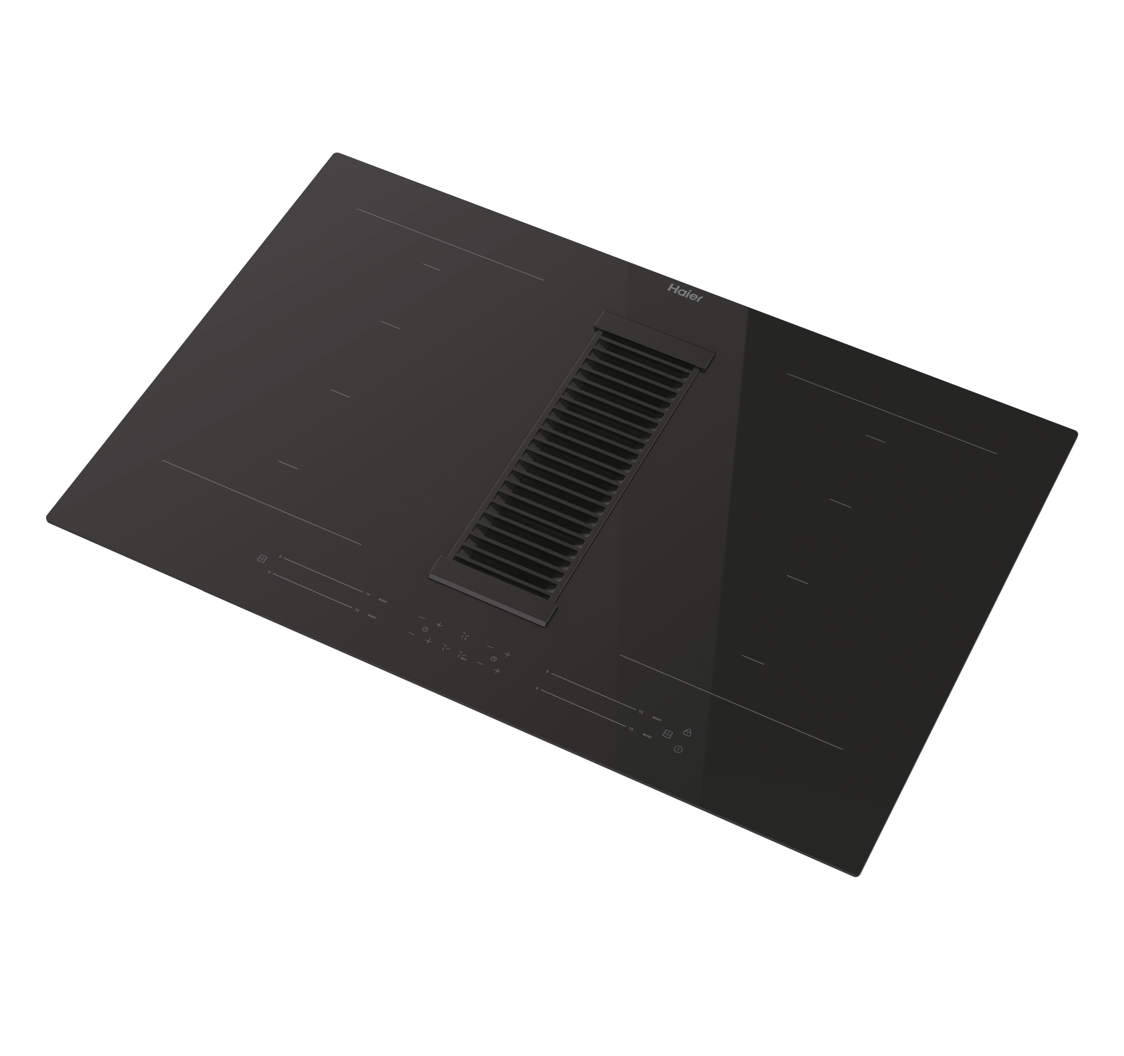 Placa de Indução com Exaustor Integrado Haier I-Dual Series 6 HAIH82MTMCF de 4 Zonas e de 80 cm - Preto Preto (detroit)-3