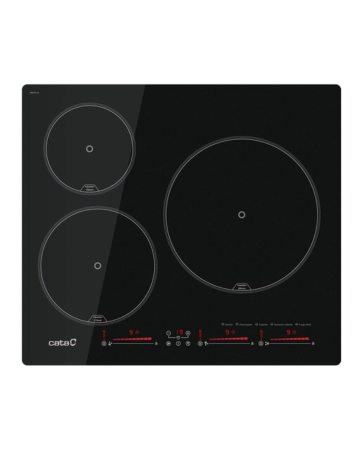 Placa de Indução Cata IBS 6303 E2 BK de 3 Zonas e de 59 cm - Preto Preto-1