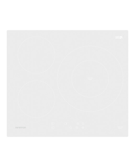 Infiniton - Placa inducción Infiniton con 3 zonas de cocción - IND3WH8G32.