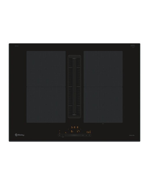 Placa de Indução com Exaustor Integrado Balay 3EBC976LH de 4 Zonas e de 70 cm - Preto Preto-1