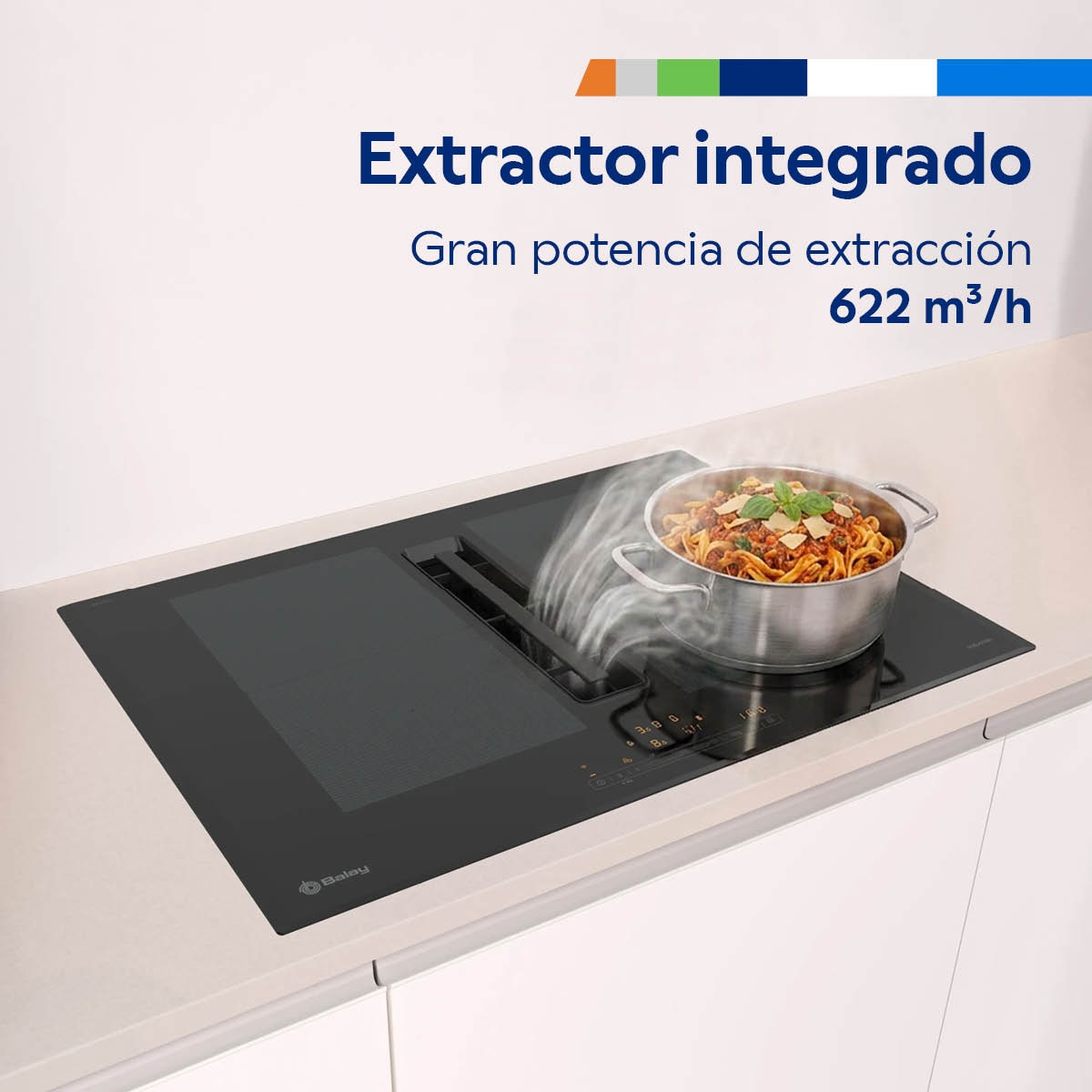 Imagen 6 de Placa inducción Balay con extractor integrado - 3EBC976LH - Negro Negro