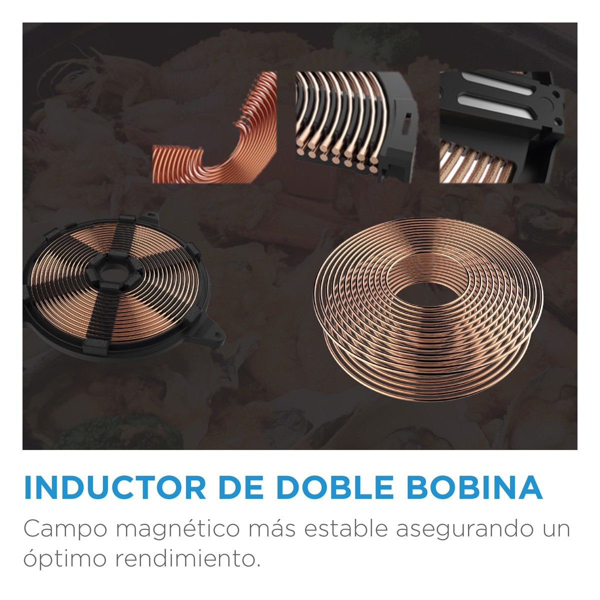 Placa Induccion MIDEA 3 zonas con tecnología Inverter Quattro - MIH740T278K0 Negro-5