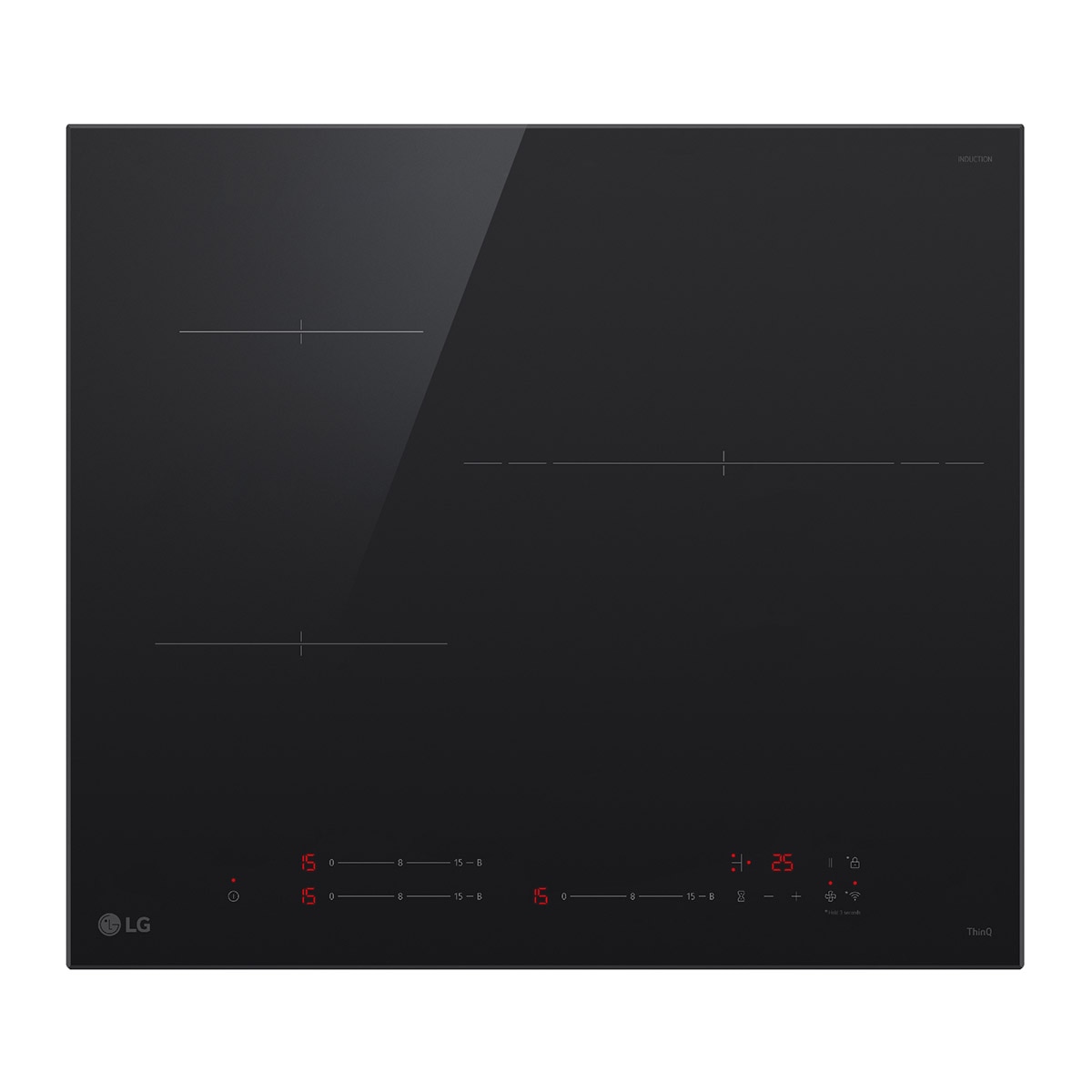LG – Placa de inducción LG con 2 zonas y 1 gigante 32 cm, 59 cm – CI5Z2421BN.