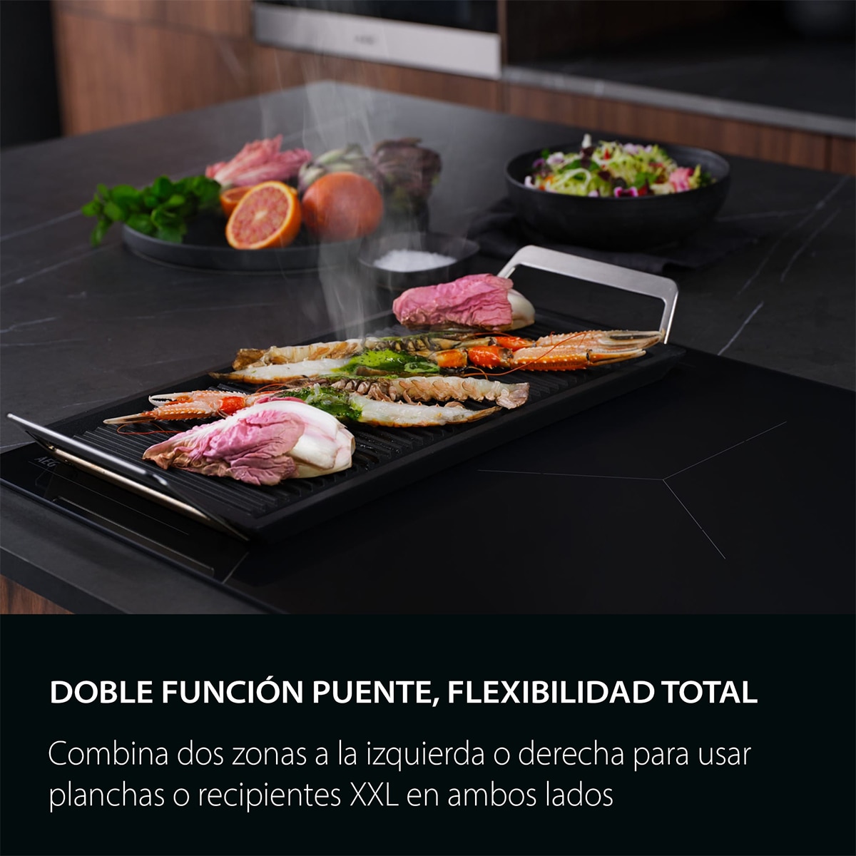 Placa inducción AEG con 4 zonas de cocción - TR64IT00FB Negro-5