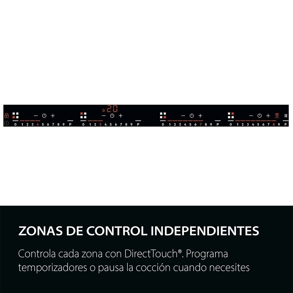 Placa inducción AEG con 4 zonas de cocción - TR64IT00FB Negro-7