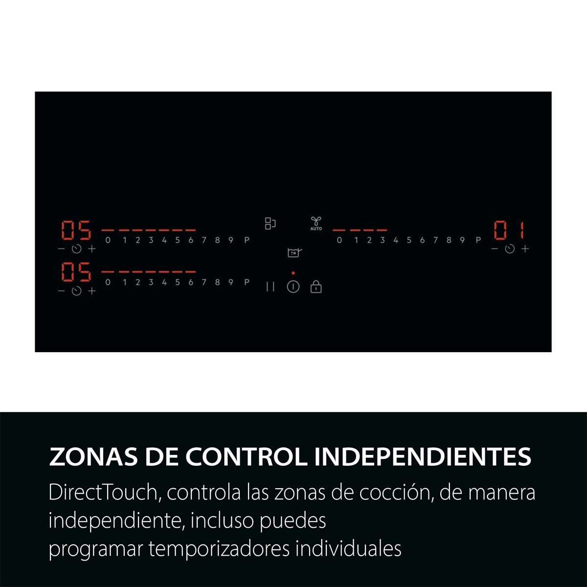 Placa inducción AEG con 3 zonas de cocción - TI63IQ1BFB Negro-5