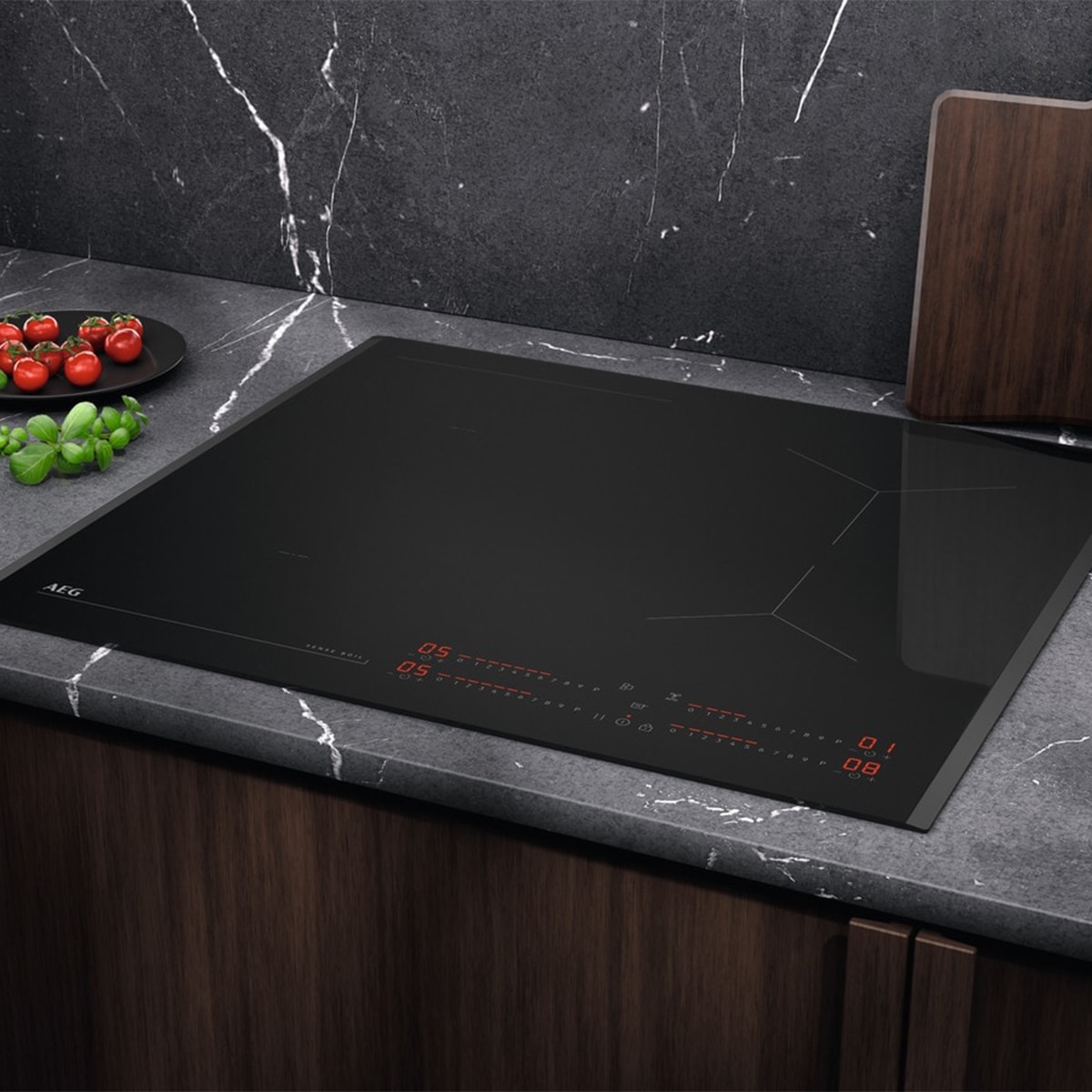 Placa inducción AEG con 3 zonas de cocción - TI63IQ1BFB Negro-9