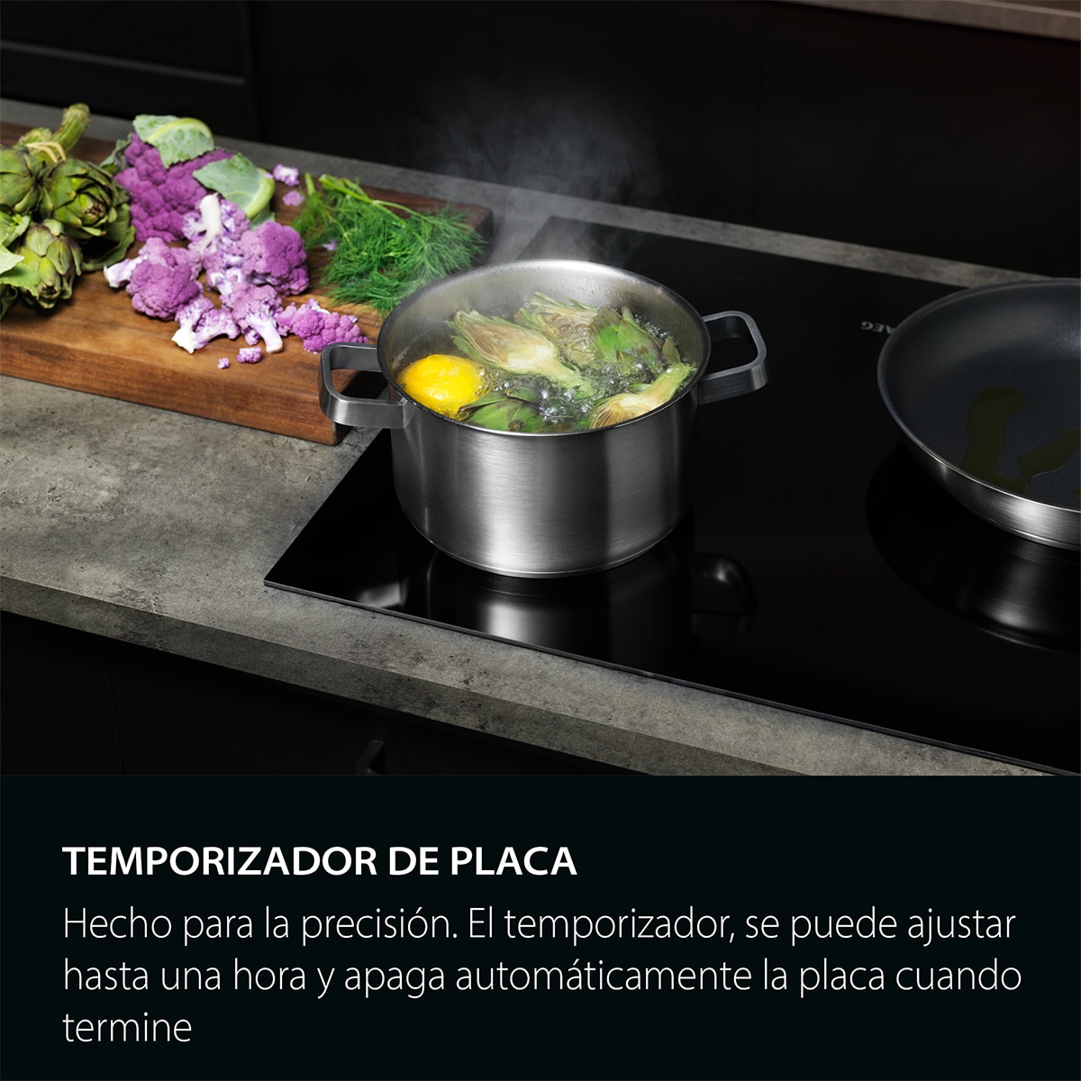 Placa inducción AEG con 3 zonas de cocción - TN63IP0BFB Negro-6