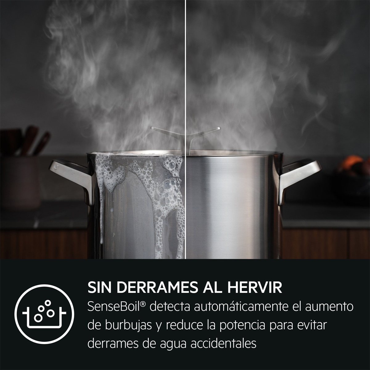 Placa inducción AEG con 3 zonas de cocción - TI63IQ10IB Negro-5