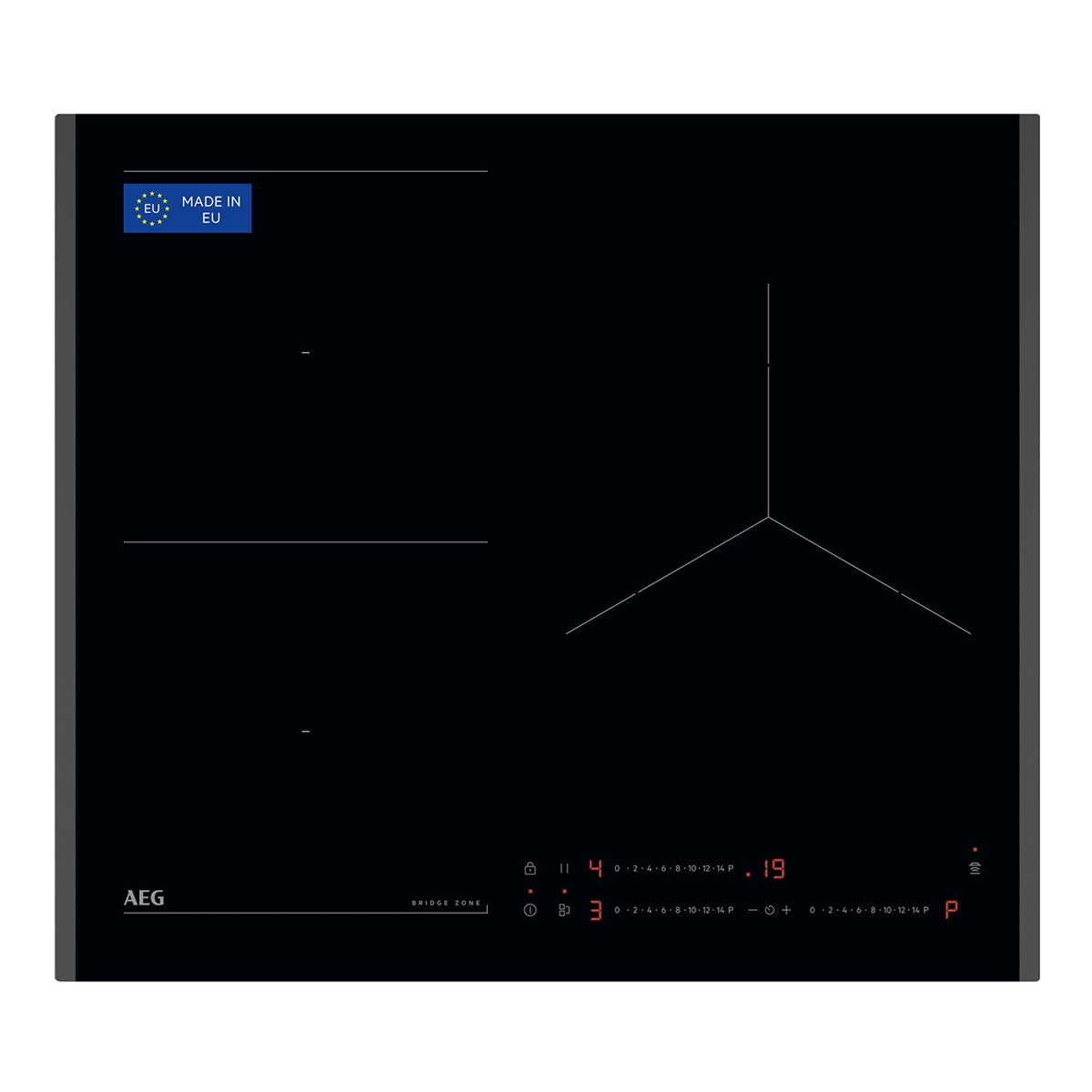 AEG – Placa inducción AEG con 3 zonas de cocción – TO63IQ0FFB.