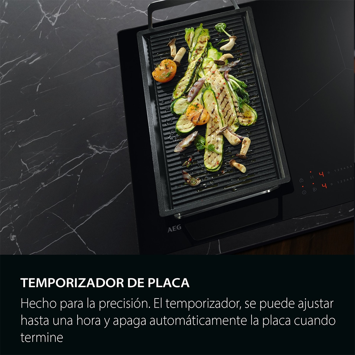 Placa inducción AEG con 3 zonas de cocción - TO63IQ0BIB Negro-6