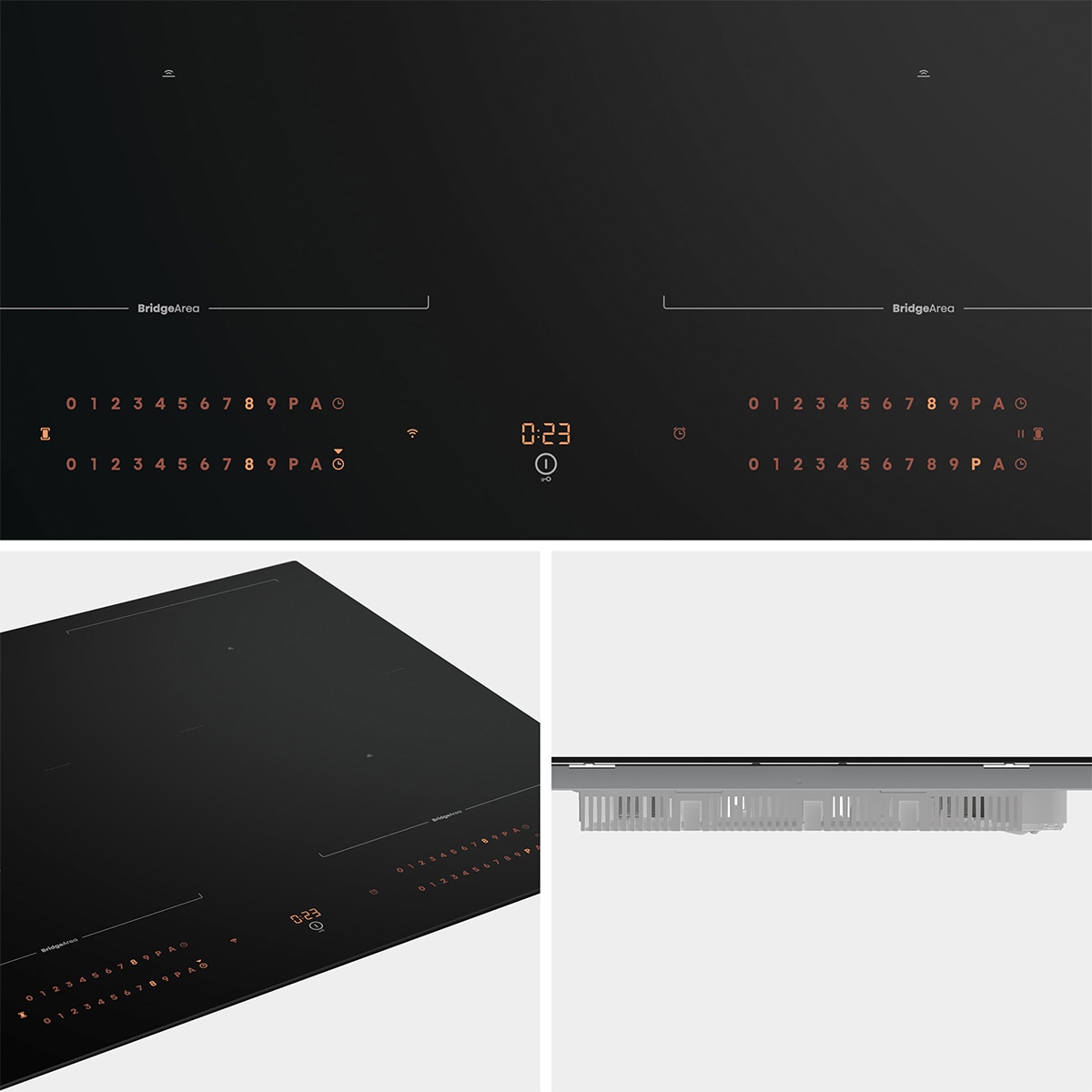Placa inducción Hisense con 4 zonas flex - HI6443BSCWF Negro-13