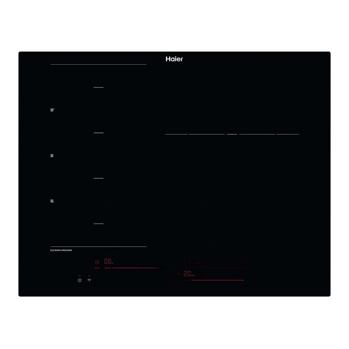 Haier - Placa Inducción Haier con 3 zonas de cocción - HAMTCB55IRB1S.