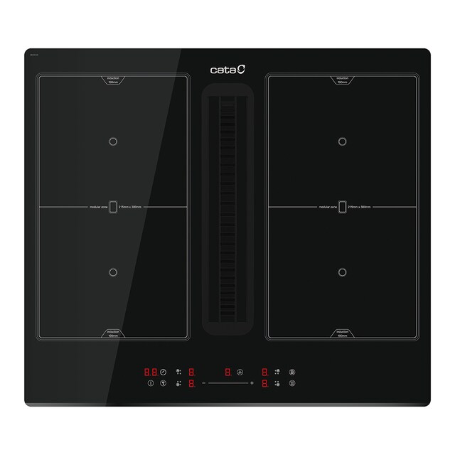 Imagen 0 de Placa inducción Cata con extractor integrado Cata 9  velocidades - IAS 6024