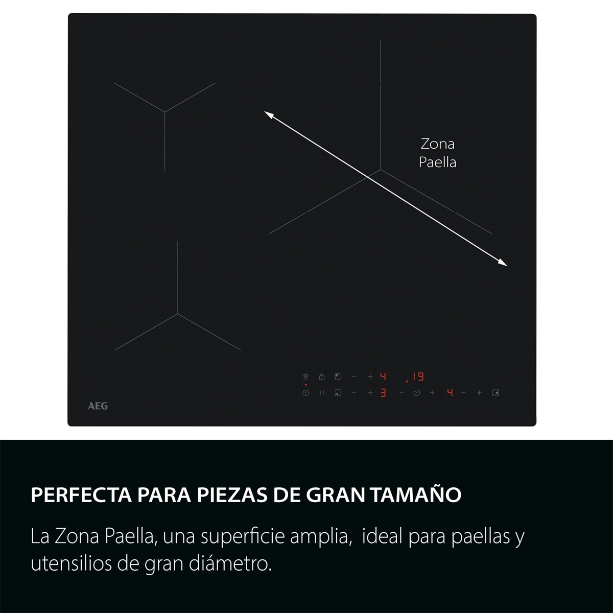 Placa inducción AEG con 3 zonas - TN63IV0BCT 4