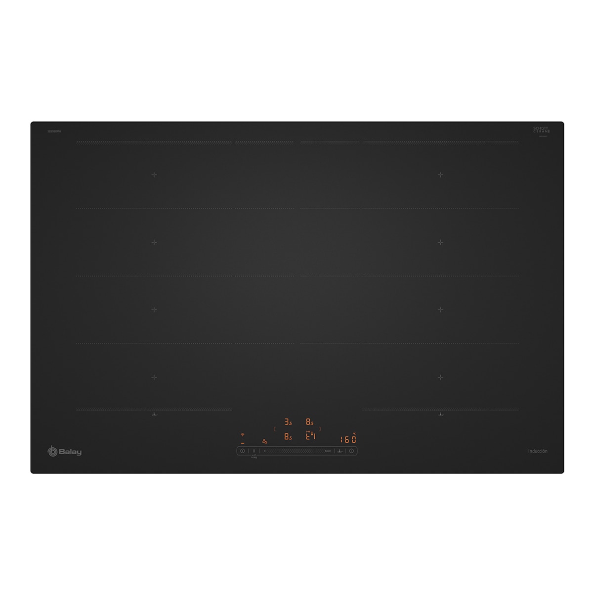 Balay – Placa de inducción Balay, 80 cm, Control placa-campana, Negro – 3EB980MH.