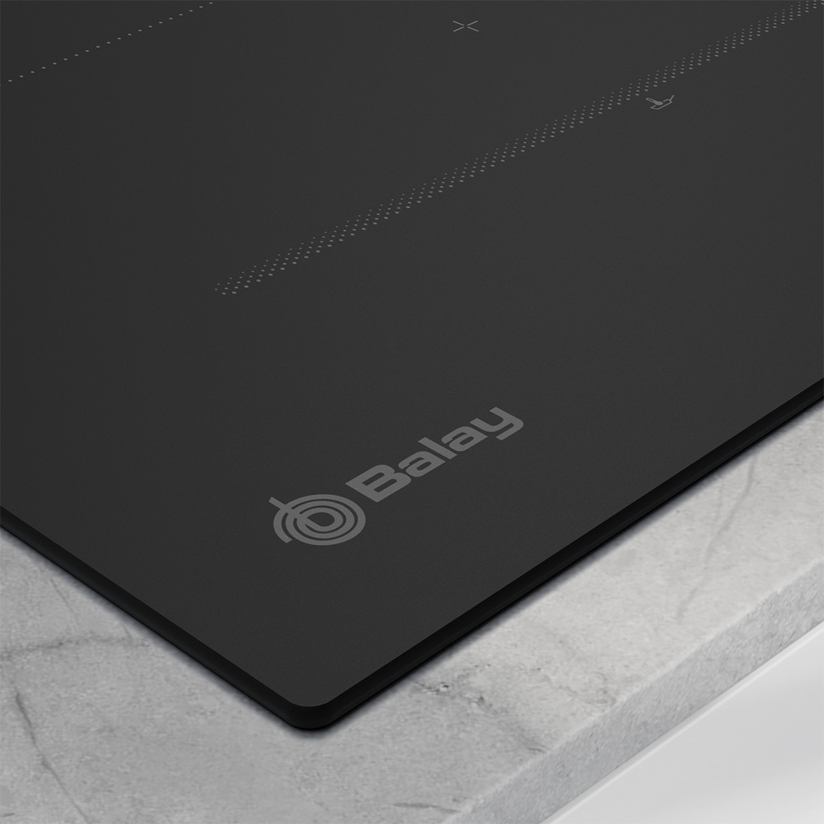 Placa de inducción Balay, 80 cm, Control placa-campana, Negro - 3EB980MH Negro-3