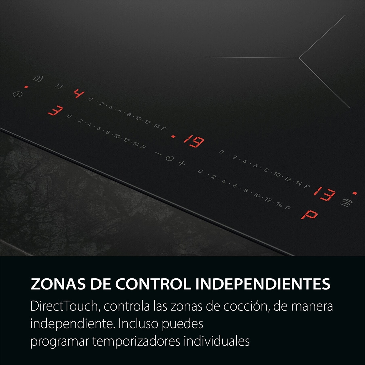Placa de inducción AEG con 3 zonas de cocción - TO63IQ00IT 5