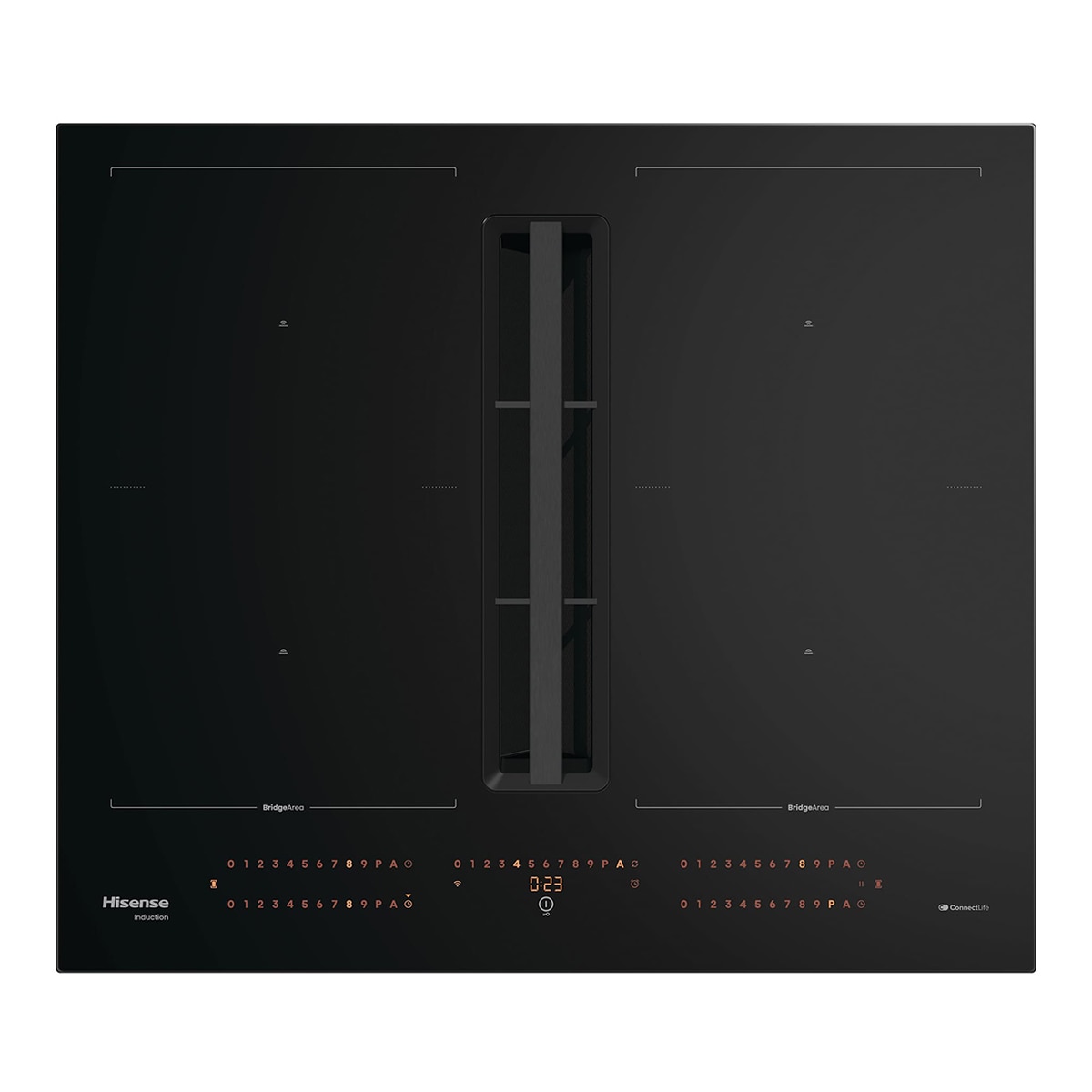 Hisense – Placa inducción con campana integrada Hisense 4 Zonas – HEH6443BSCWF1.