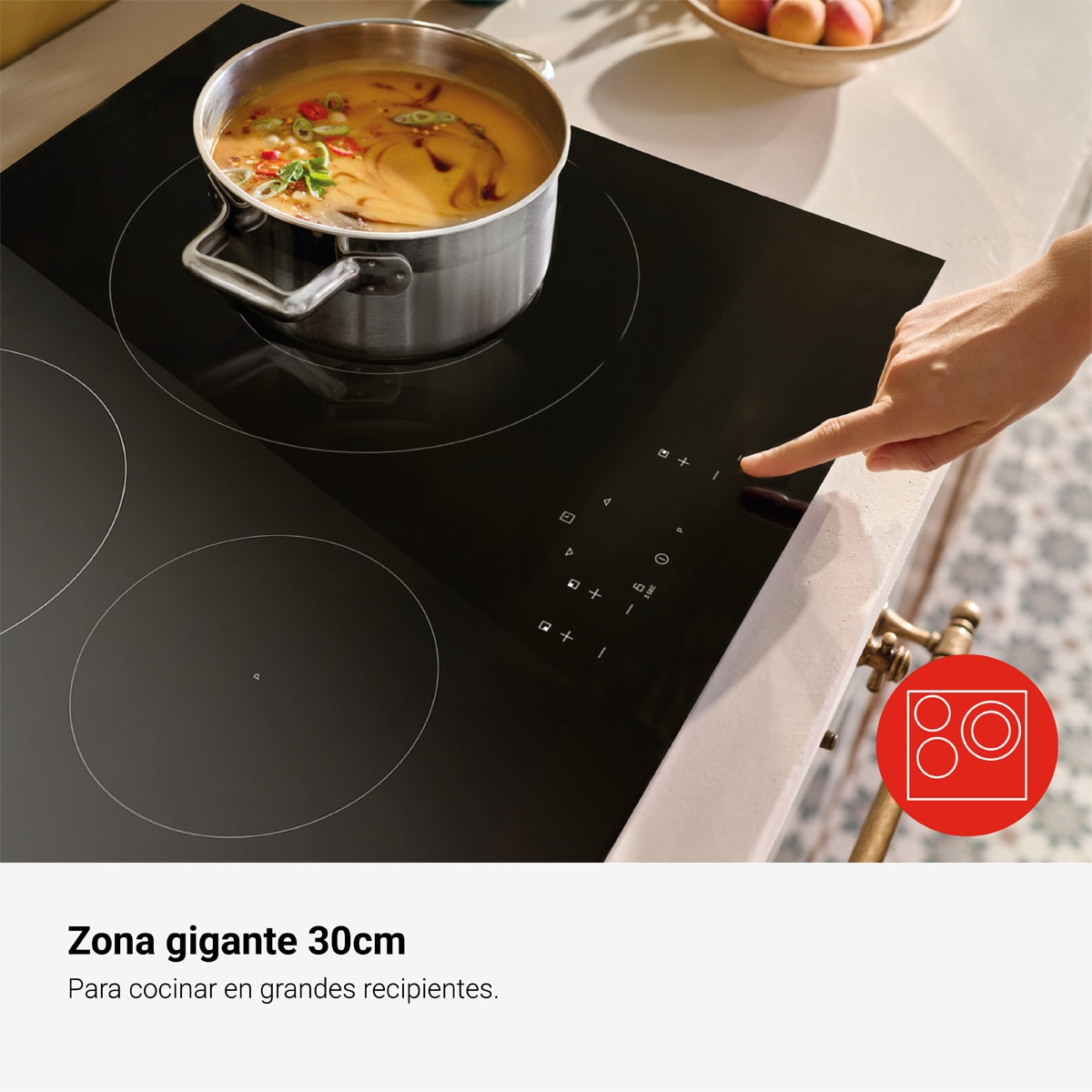 Placa de inducción Fagor con zona gigante de 30 cm Classic - 3IF-332AC 8