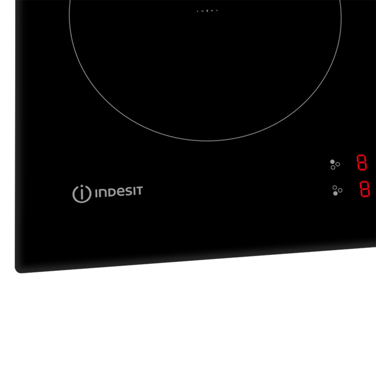 Placa de inducción Indesit con 3 zonas de cocción y zona grande 29 cm - ISF13Q60NE Negro-4