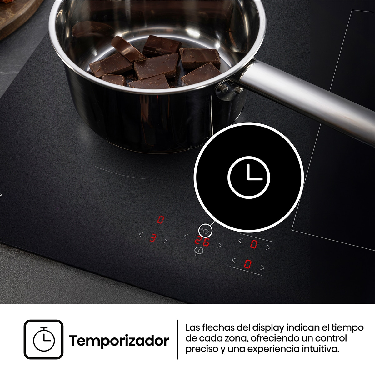 Placa de inducción Hisense con 4 zonas - HI6321MSC - Negro mate Negro mate-9