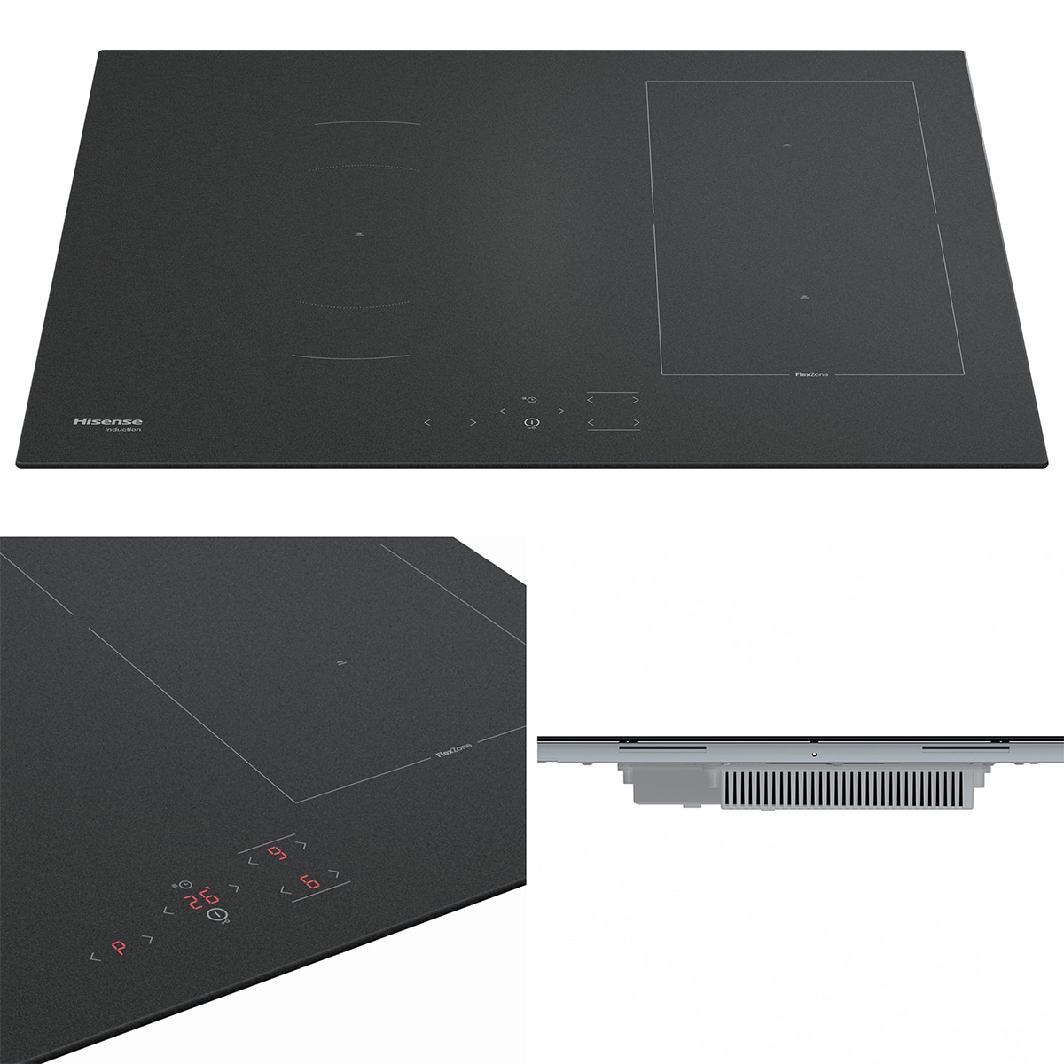 Placa de inducción Hisense con 4 zonas - HI6321MSC - Negro mate Negro mate-11