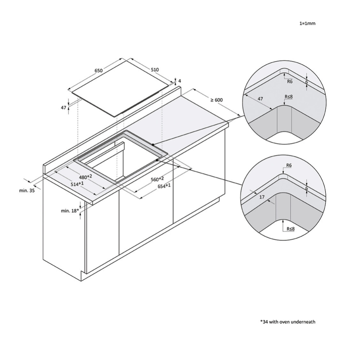Encimera inducción Haier 65 cm Flexy + 2 VaryCook - HAIFB54IWCS 2