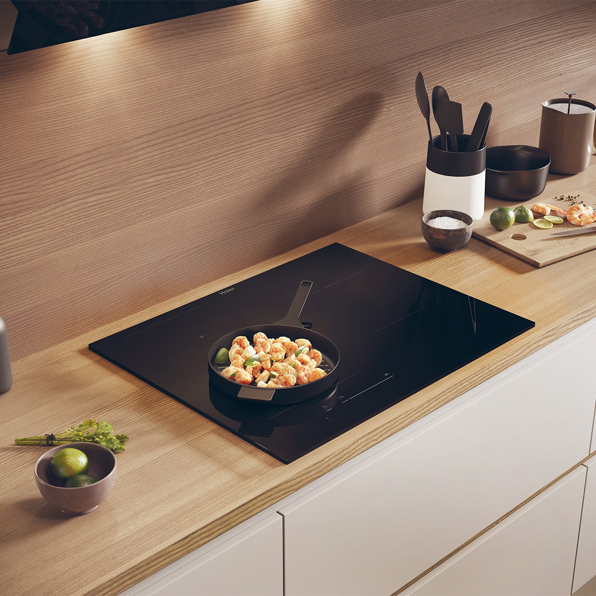 Encimera inducción Haier 65 cm Flexy + 2 VaryCook - HAIFB54IWCS 5