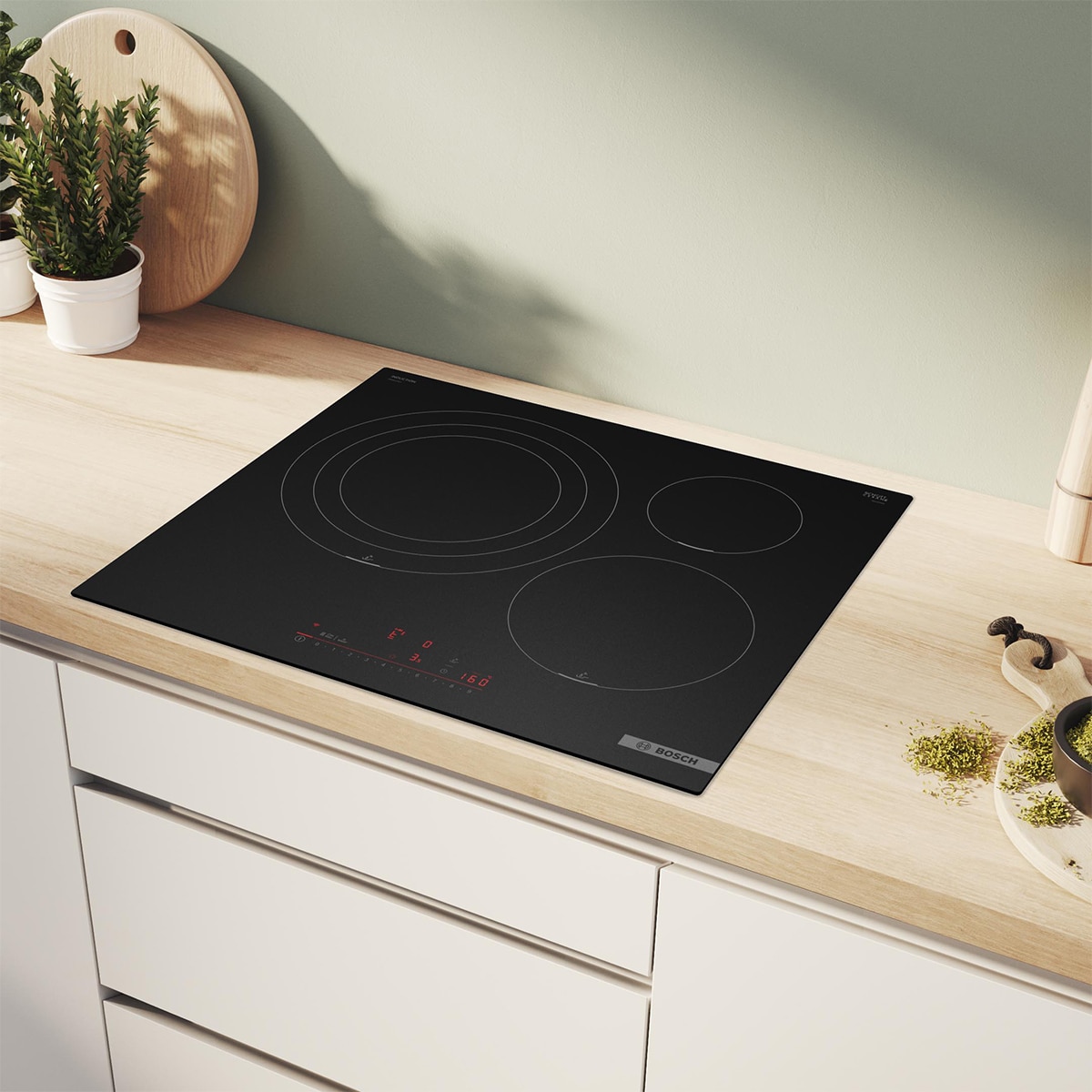Placa de inducción Bosch, Serie 6, PerfectFry Plus - PID61AHC1E Negro mate-4