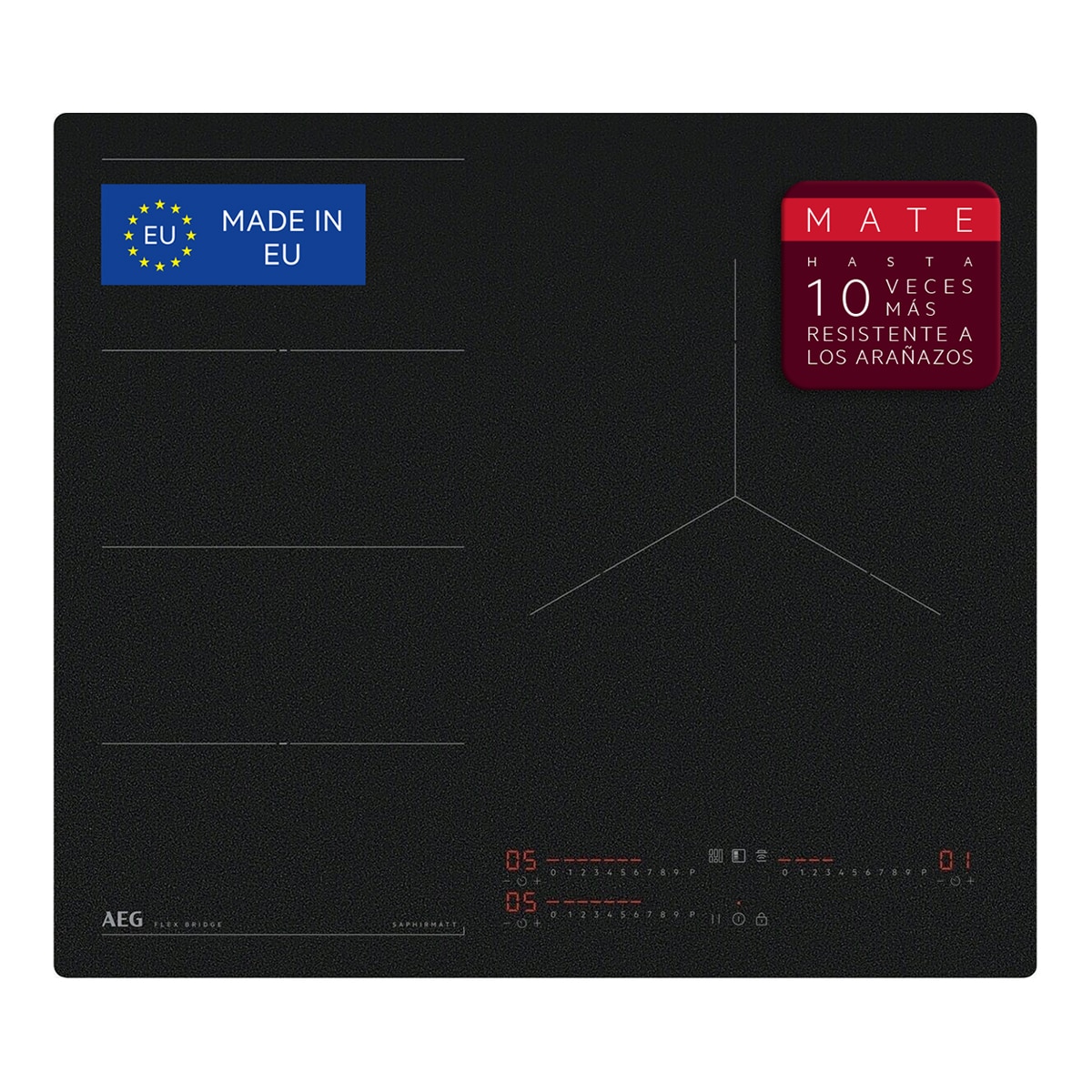 Imagen 0 de Placa Inducción AEG 3 zonas Flexipuente - TI63IF00IZ