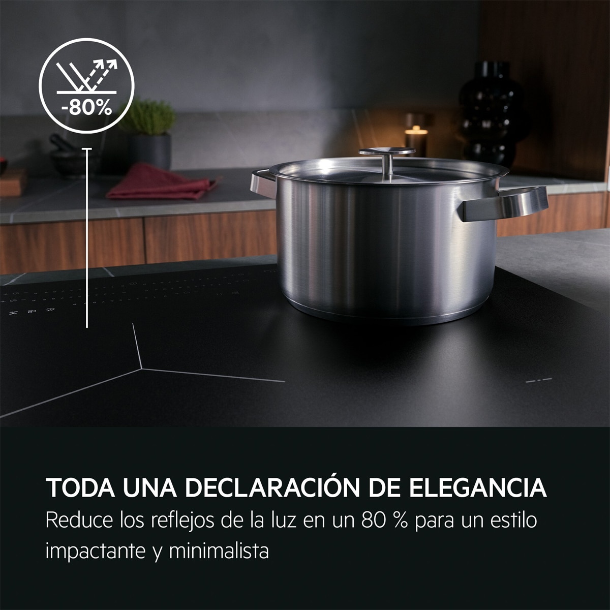 Placa Inducción AEG 3 zonas Flexipuente - TI63IF00IZ Negro mate-6