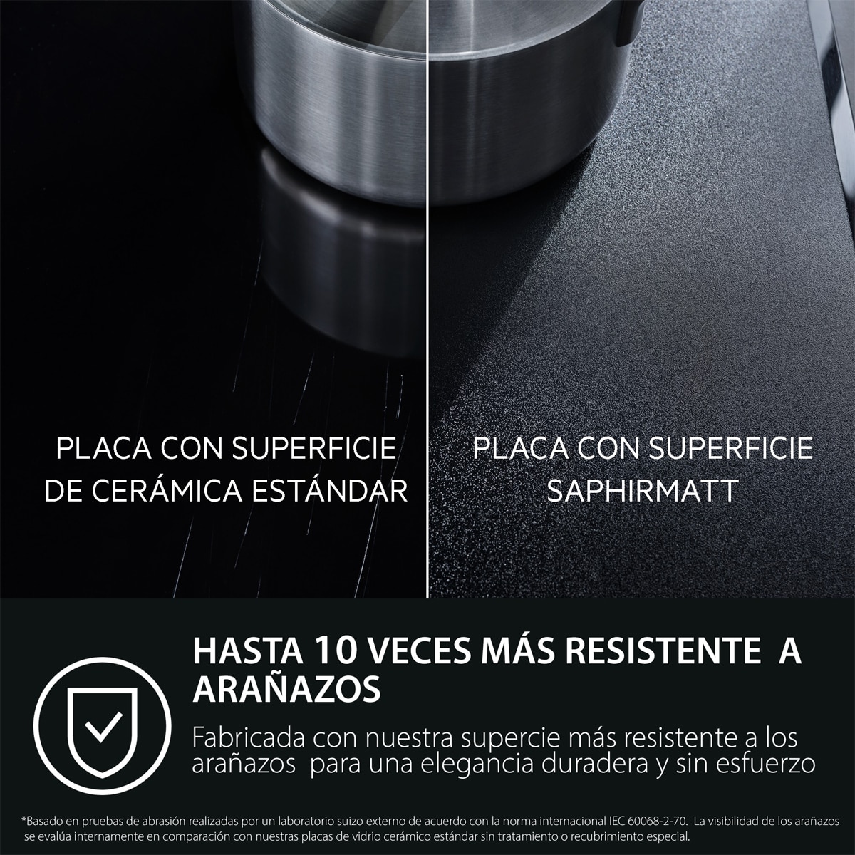 Placa Inducción AEG 3 zonas Flexipuente - TI63IF00IZ Negro mate-11