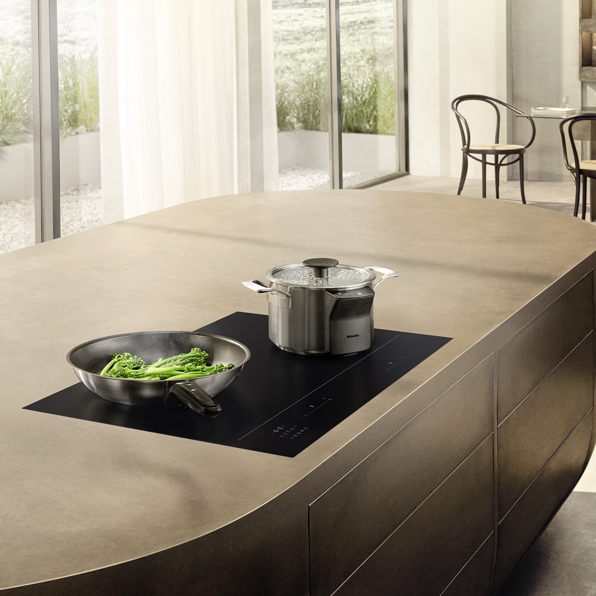 Placa de inducción Miele inducción total - KM 8685-2 FL M - Negro Negro-2