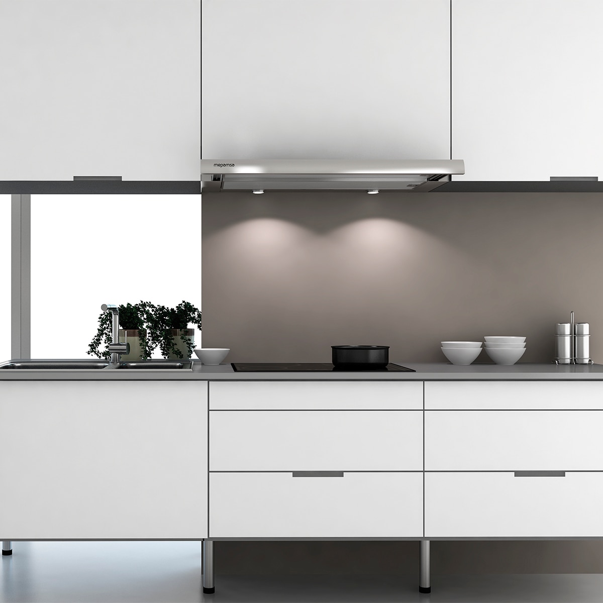 Campana telescópica Mepamsa 2 velocidades - Ecoline 60 inox Inox-3