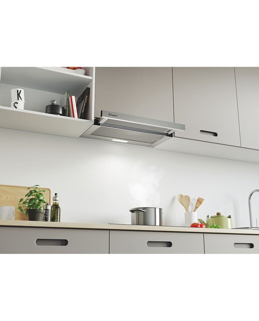 Campana telescópica Candy control mecánico - CBT625/2X/1 Inox-4