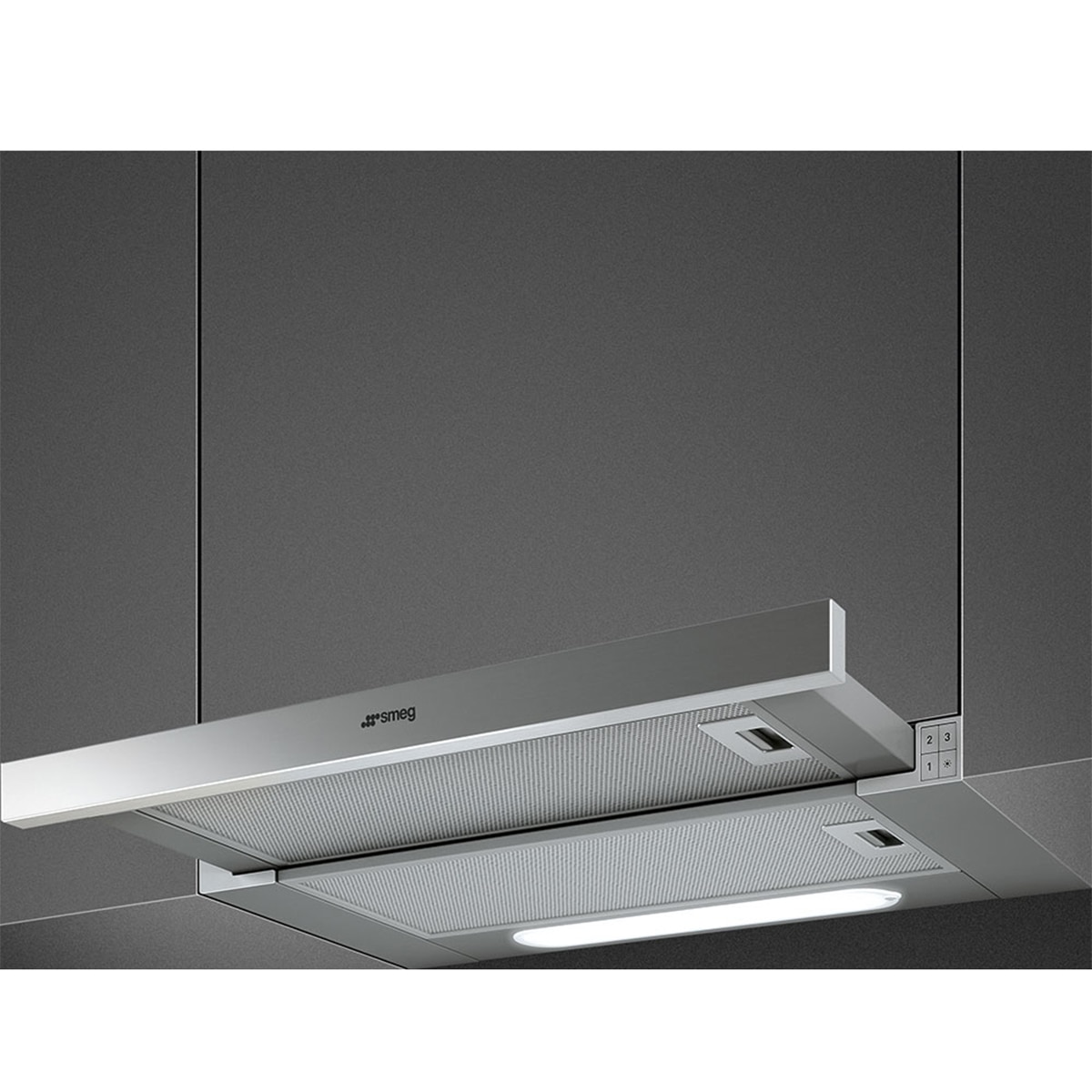 Campana telescópica Smeg 3 velocidades - KSET62E Plata-3