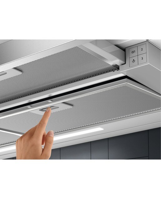 Exaustor Telescópico Encastrável Electrolux Série 500 LFP616X ExtractionTech, de 3 Velocidades e de 60 cm - Cinzento Inox-4