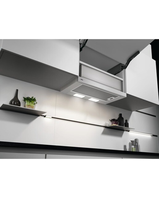 Exaustor Telescópico Encastrável AEG DPB3632S de 3 Velocidades e de 60 cm - Silver Inox-4