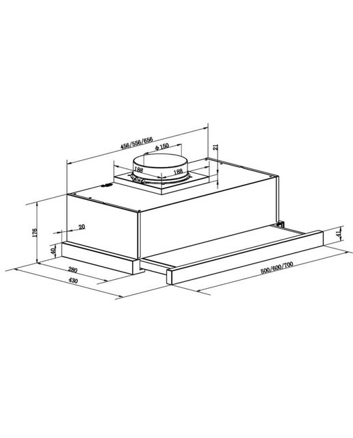 Imagen 2 de Campana telescópica Candy con 2 niveles de potencia - CBT625/2W/1 - Blanco Blanco