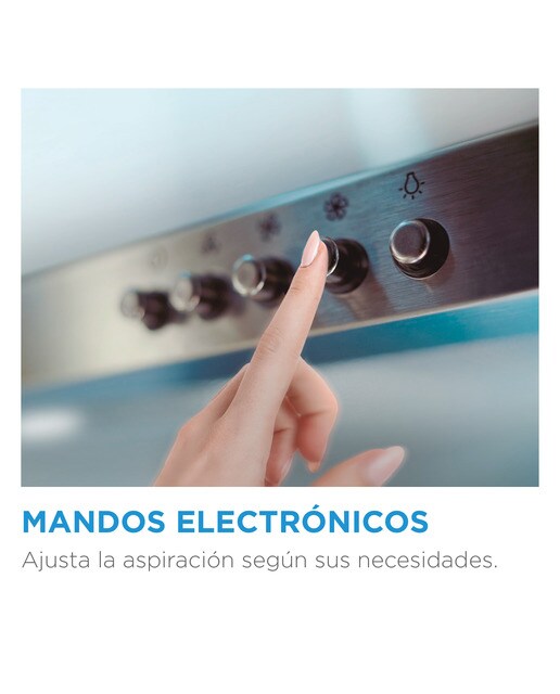 Exaustor Telescópico Encastrável Midea MH60T2250X-ES de 3 Velocidades e de 59,5 cm - Inox Aço inoxidável-7