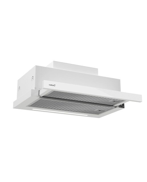 Exaustor Telescópico Cata TFH 6830 GWH de 5 Velocidades + Turbo e de 59,8 cm - Branco Branco-1