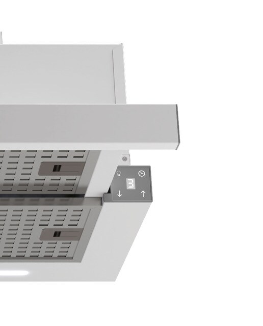 Exaustor Telescópico Cata TFH 6830 GWH de 5 Velocidades + Turbo e de 59,8 cm - Branco Branco-5