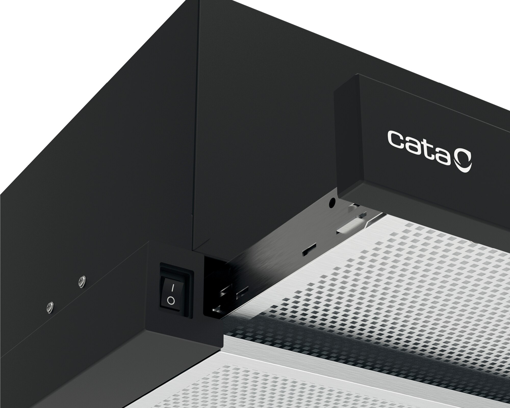 Exaustor Telescópico Encastrável Cata TFB-5160 BK /A de 2 Velocidades e de 59,5 cm - Preto Preto-3