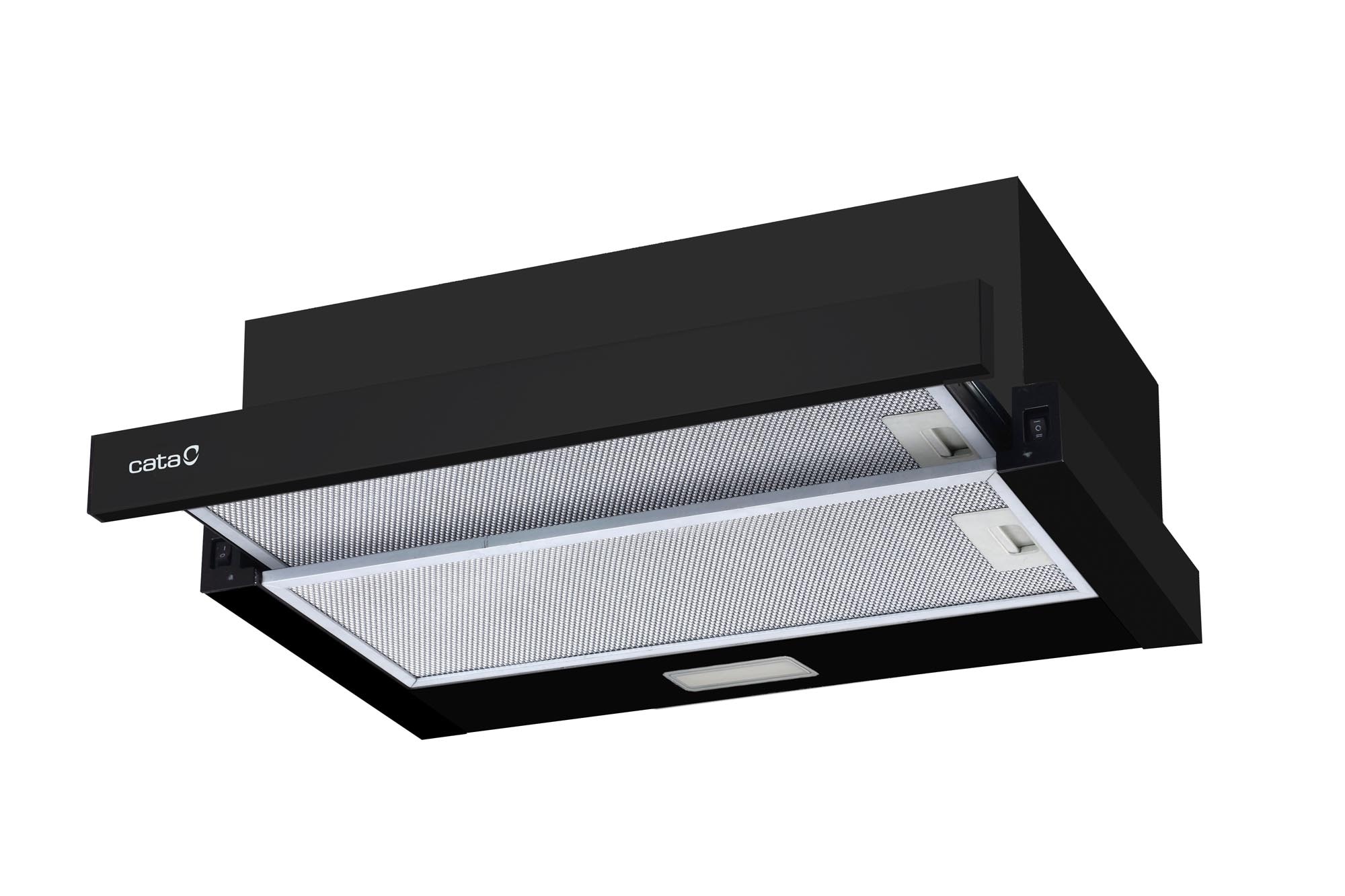 Exaustor Telescópico Encastrável Cata TFB-5160 BK /A de 2 Velocidades e de 59,5 cm - Preto Preto-4